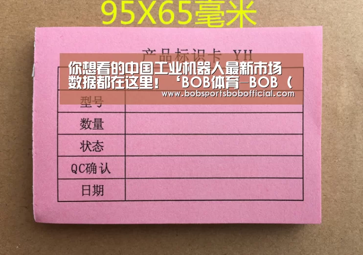 你想看的中国工业机器人最新市场数据都在这里!‘BOB体育-BOB(官网)官方网站-BOBSPORTS下载’(图1) BOB体育-BOB(官网)官方网站-BOBSPORTS